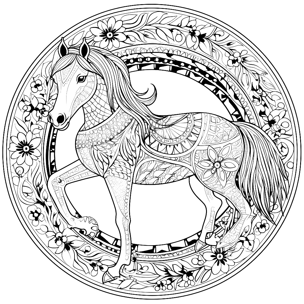 Mandala Pferd