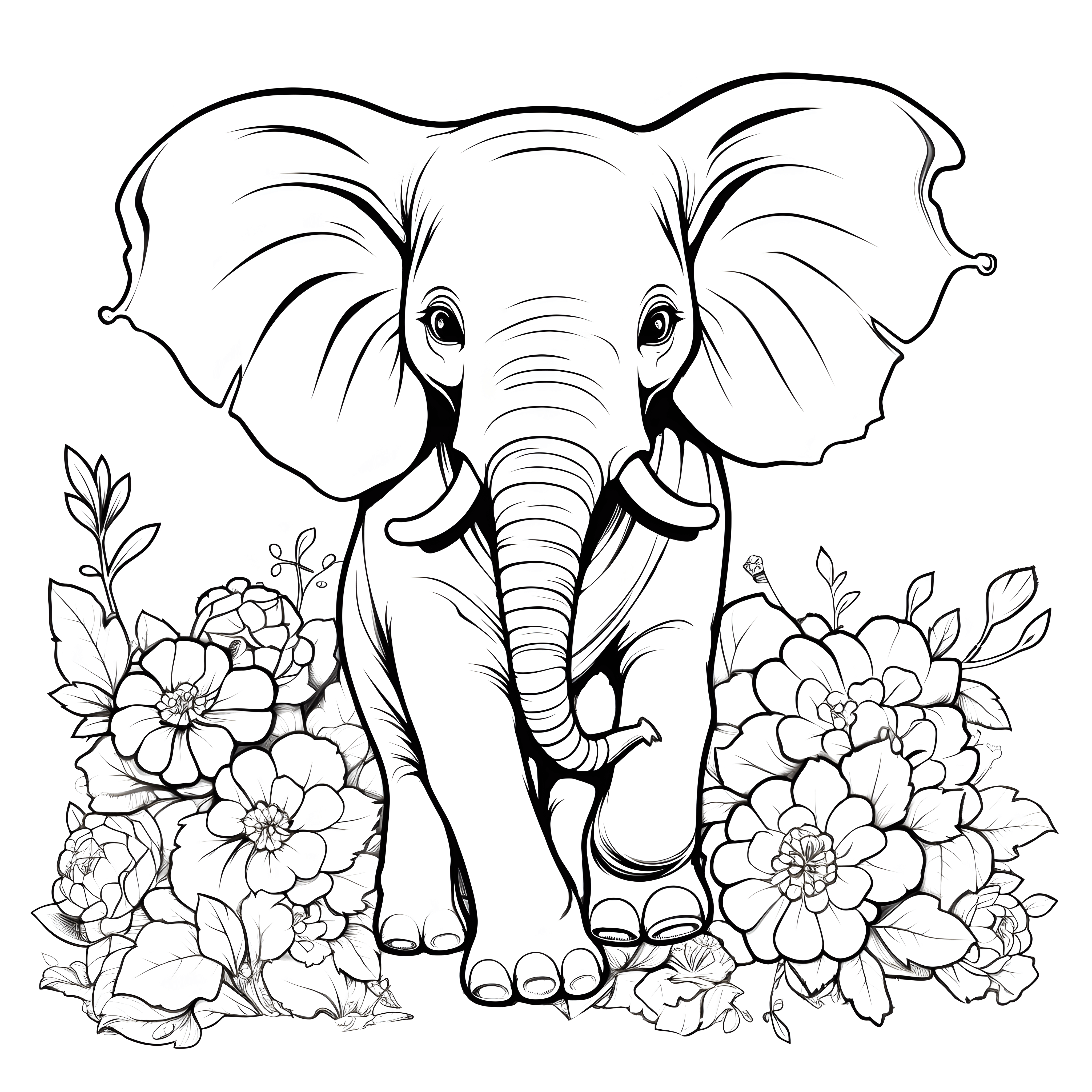 Elefant Malvorlage