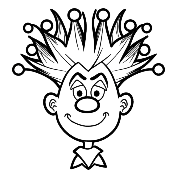 Clown struppig