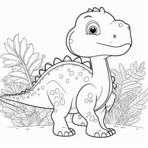 Dibujo para colorear de Dino