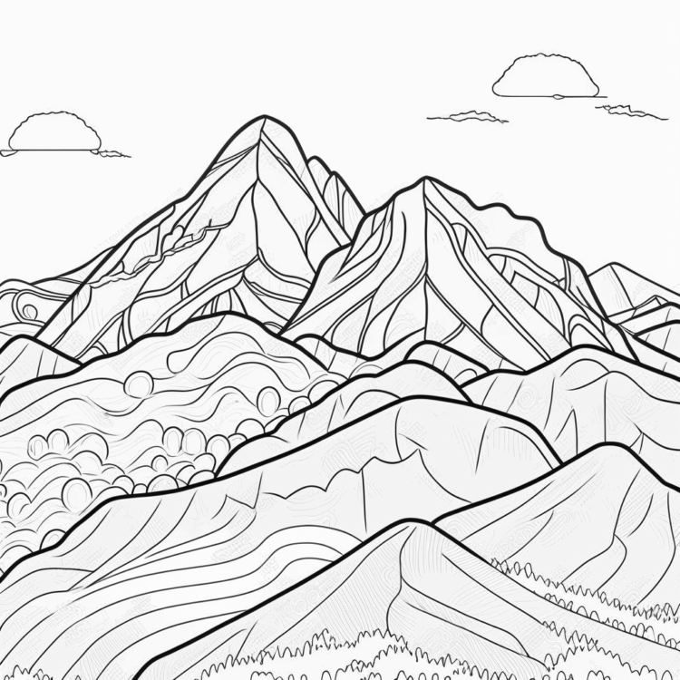Coloring picture landscapes