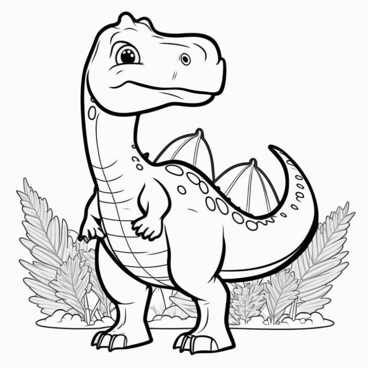 Dibujo para colorear T-REX