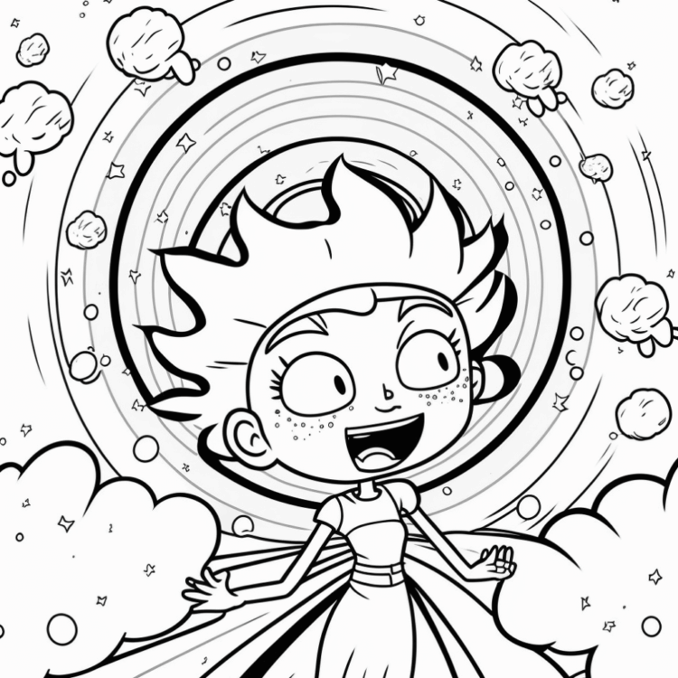 Coloring picture space