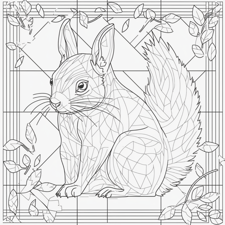  Eichhörnchen Ausmalbilder kostenlos herunterladen - Mal-O-Mat Bildidee 