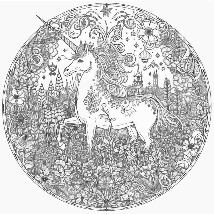 Unicornio Detallado