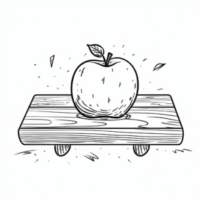 Ausmalbild Apfel