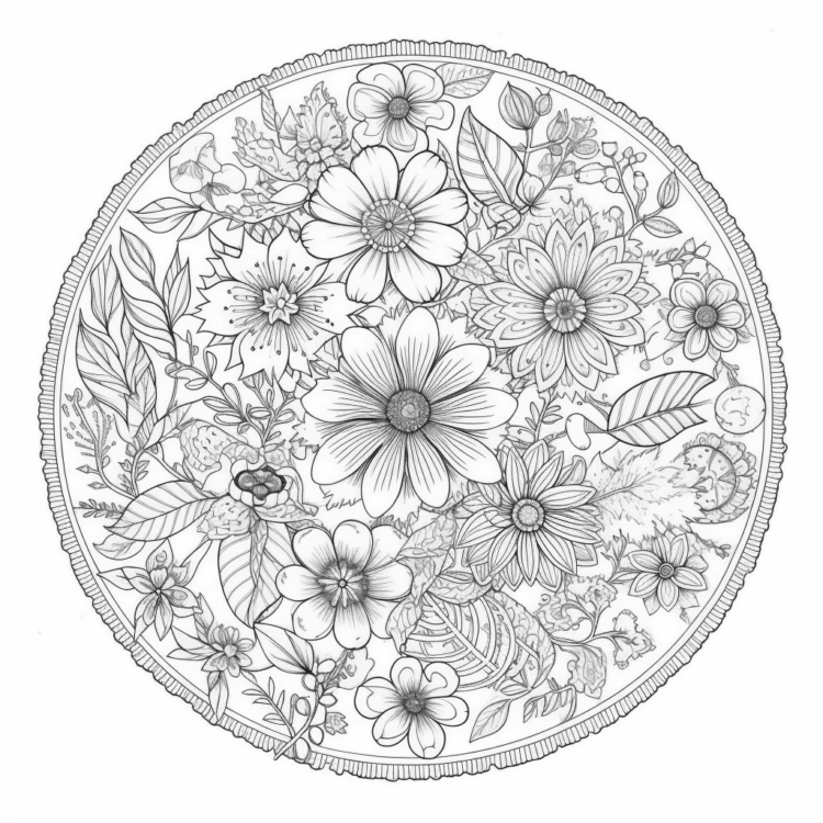 Flores para colorear