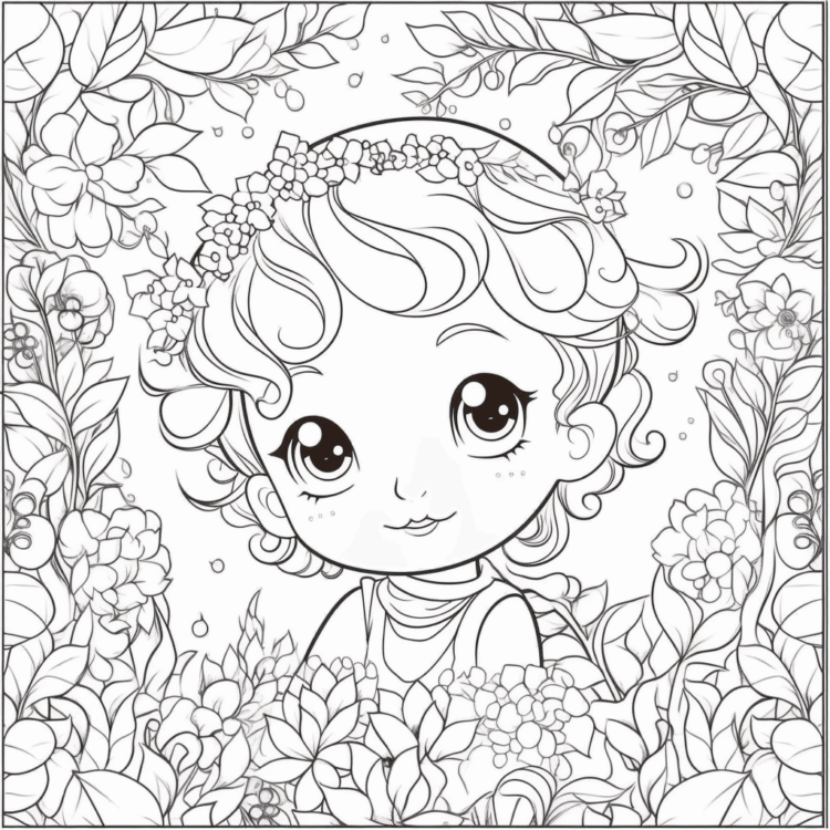 Coloring picture boy princess