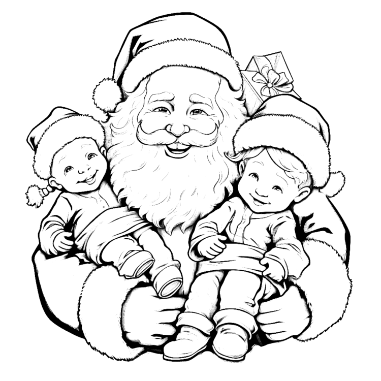 Santa Claus and the children