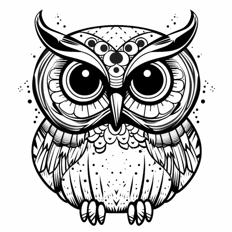 Dibujo para colorear ojo grande
