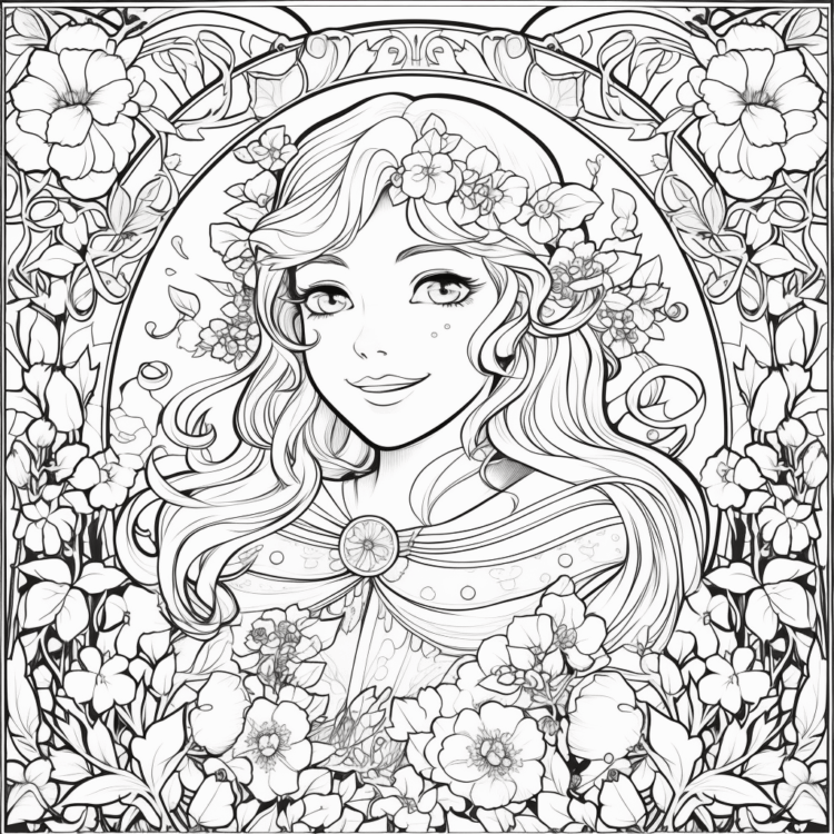 Coloring page Big Princess