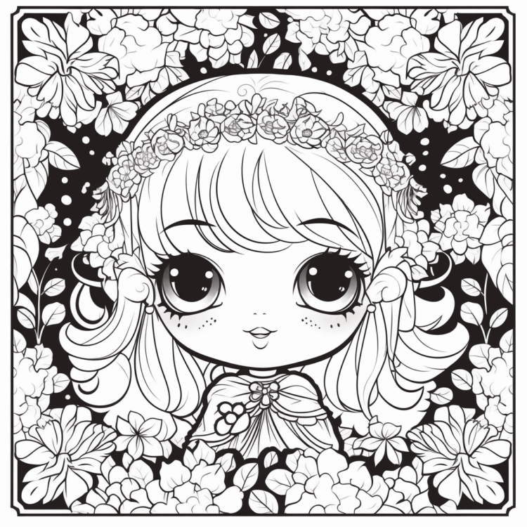 Ausmalbild Wind Prinzessin