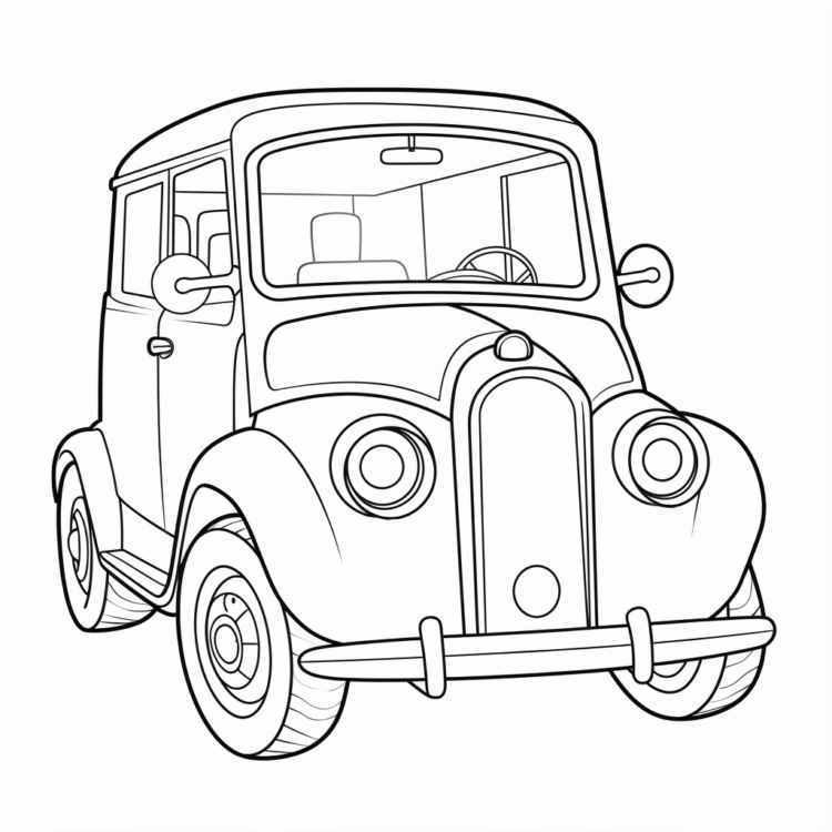 Ausmalbild Kleines Auto