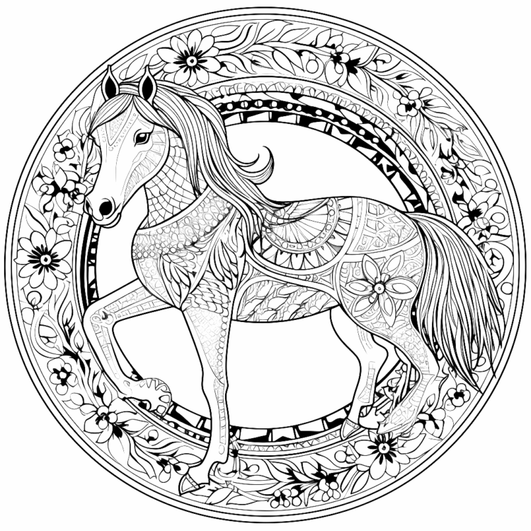 Caballo mandala