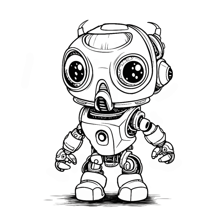 Agente robot para colorear dibujos