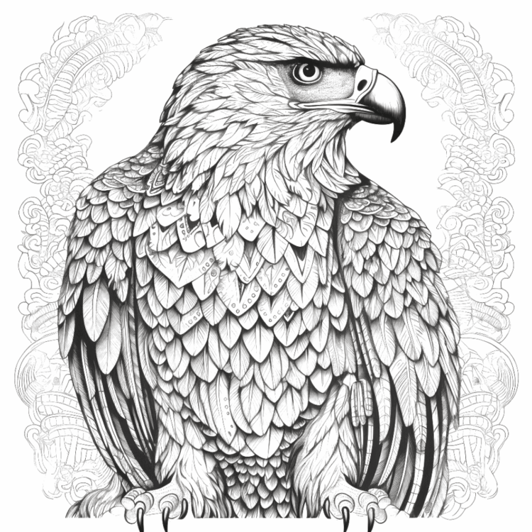 Dibujo para colorear Hermosas plumas
