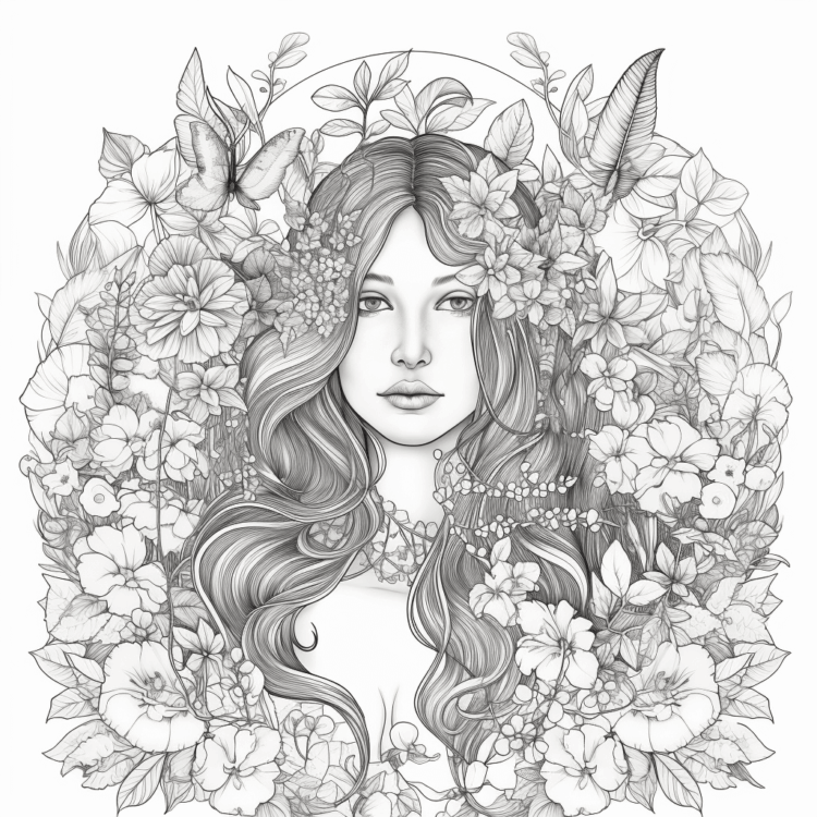 Dibujo para colorear Bonita primavera