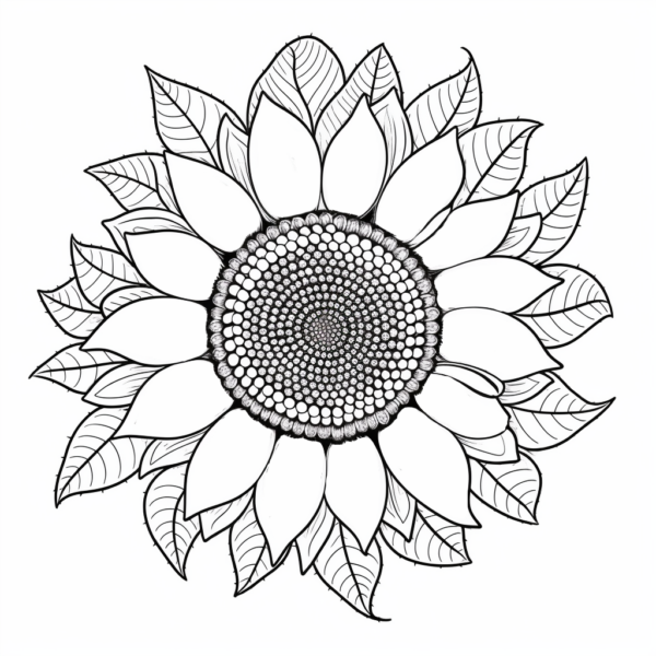 Sonnenblume Gezeichnet: Kostenlose Ausmalbilder für Groß und Klein – Kreativität erblüht!