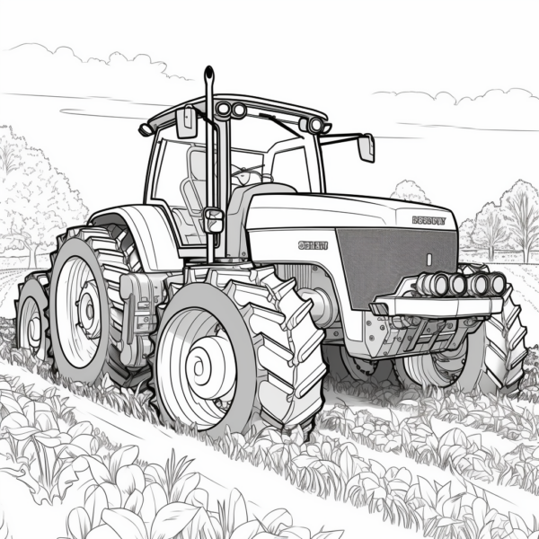  Foto zu "Traktor" Ausmalbild - kostenlos herunterladen 