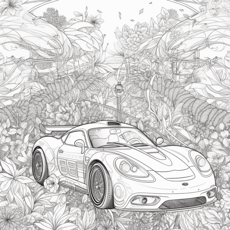 Dibujo para colorear Coche minúsculo