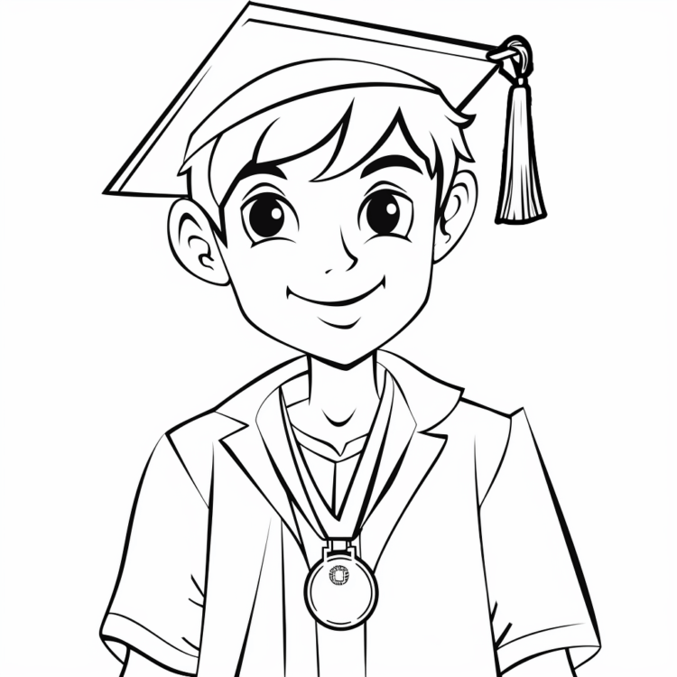 Dibujos para colorear graduados
