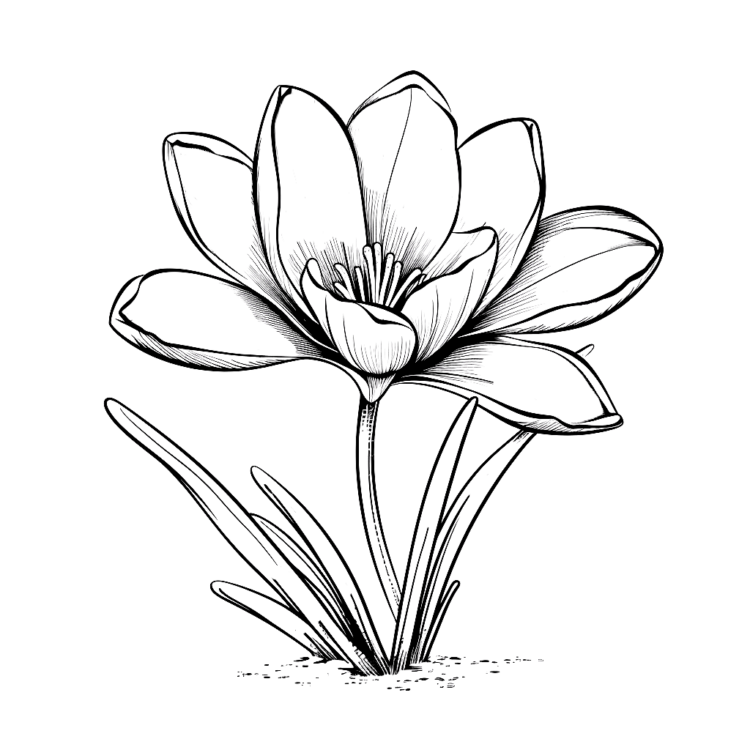 Coloring picture flower