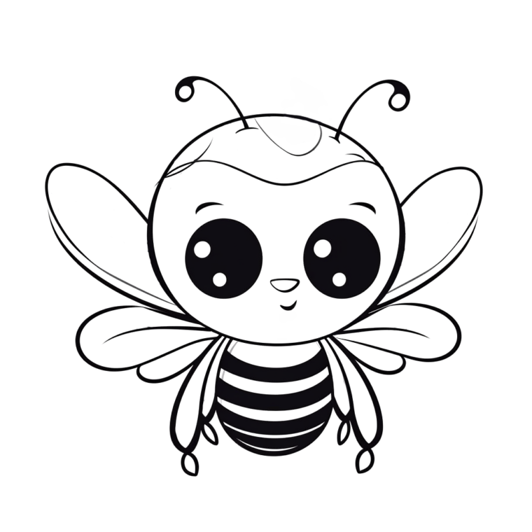 "Ausmalbild Junge Biene" Ausmalbild - kostenlos herunterladen