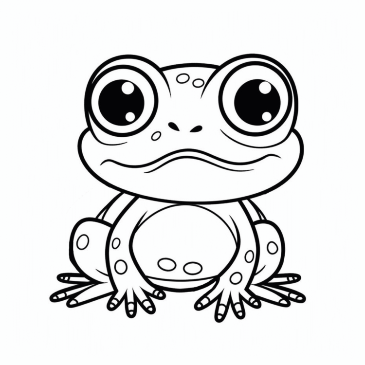 Coloring picture toad