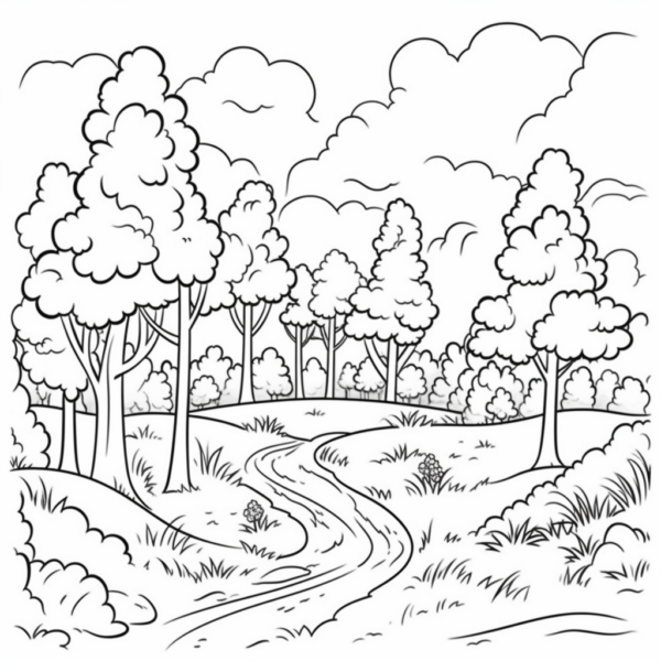 WaldWald Ausmalbilder kostenlos herunterladen - Mal-O-Mat