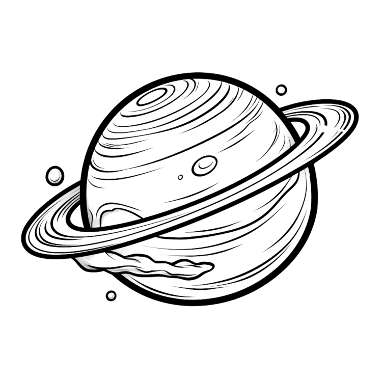 Ausmalbild Schöner Planet