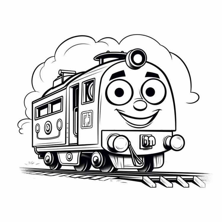 Coloring picture Thomas train