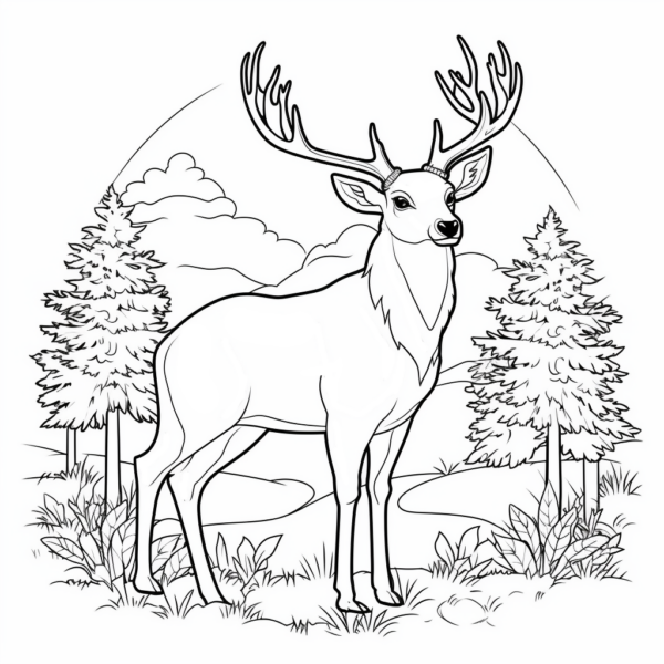 Ausmalbilder Kostenlos: Kreative Entspannung für Jung und Alt – Entdecke die Vielfalt der Reh Vorlagen!