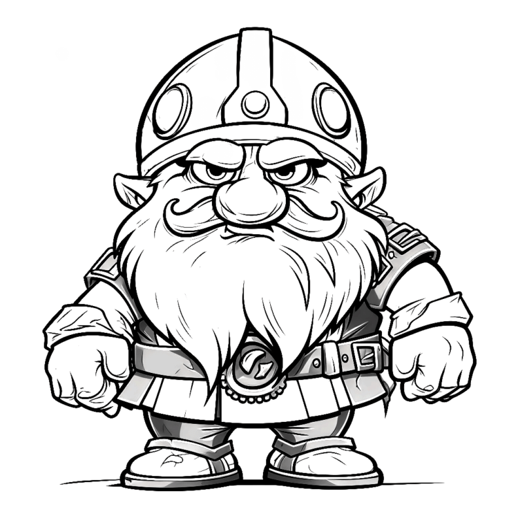 Dibujo para colorear Un enano