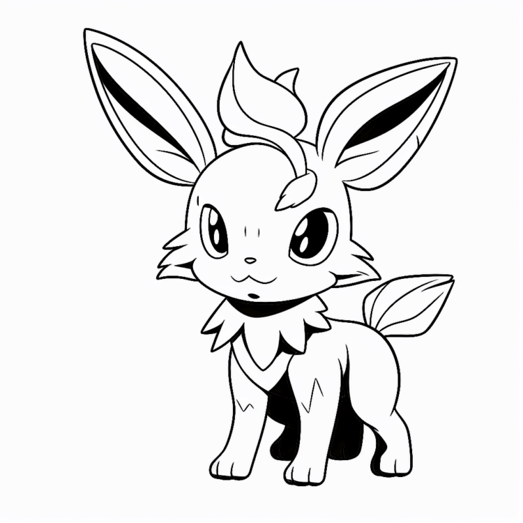 Evoli coloring page