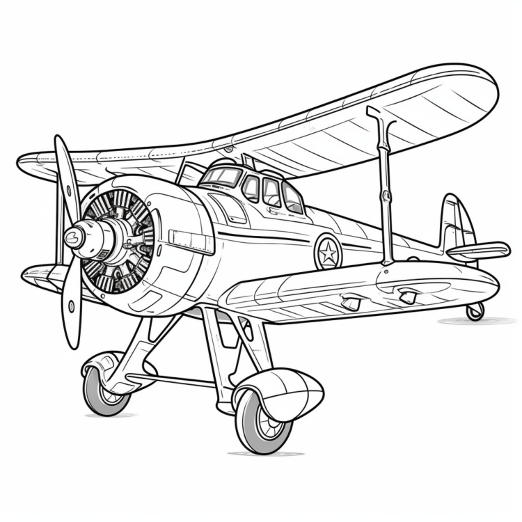 "Flugzeuge und Hubschrauber" Ausmalbild - kostenlos herunterladen