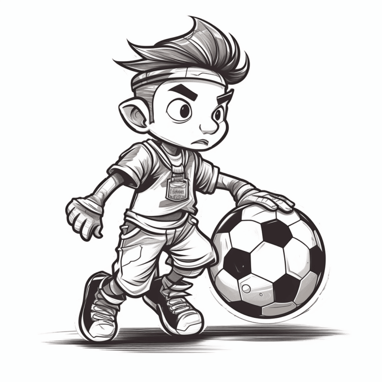 Dibujo para colorear fútbol