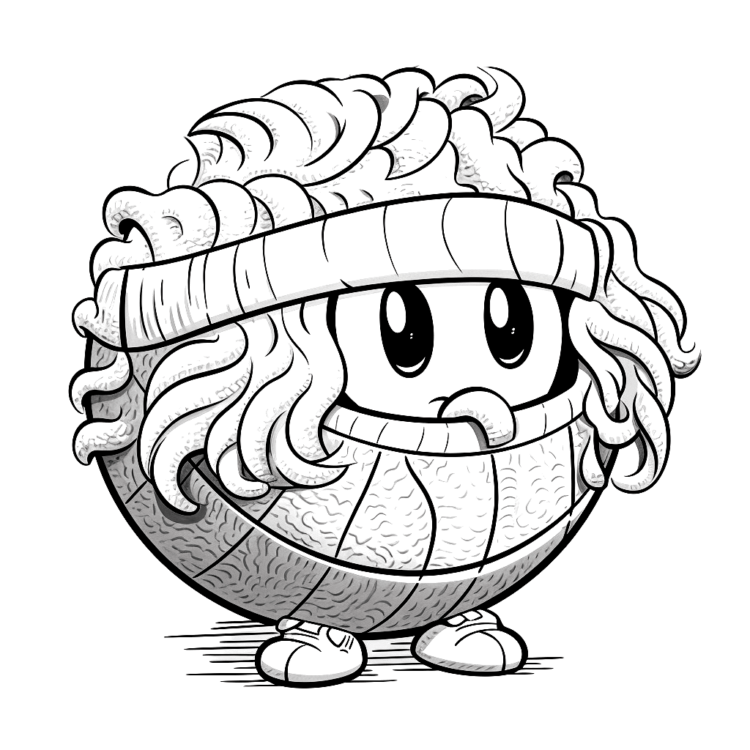 Dibujo para colorear balón de fútbol