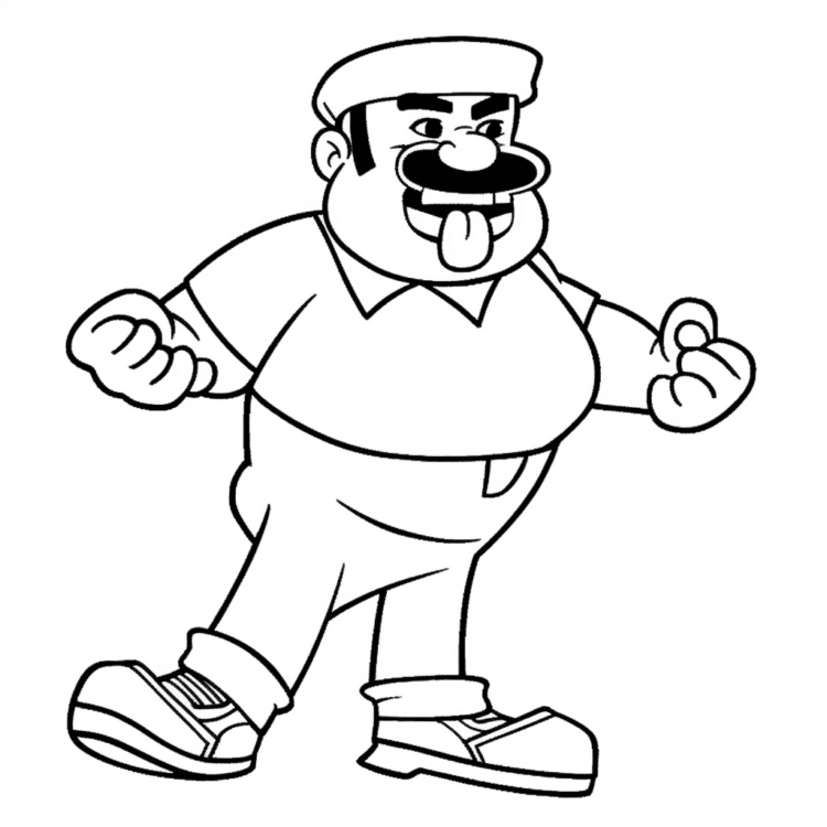 Ausmalbild GroßStumble Guy