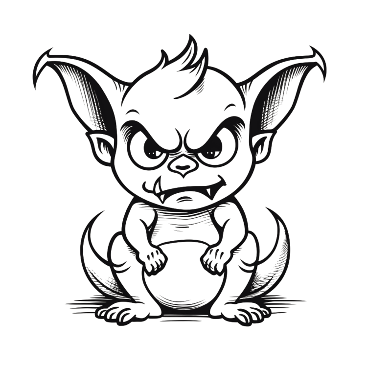 Coloring page Big Teeth Imp