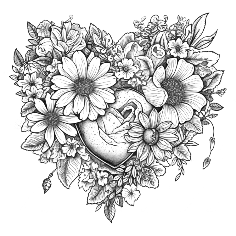 Heart flowers