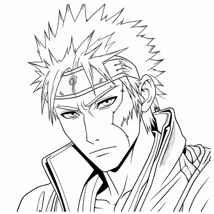 Ausmalbild Ichigo Kurosaki