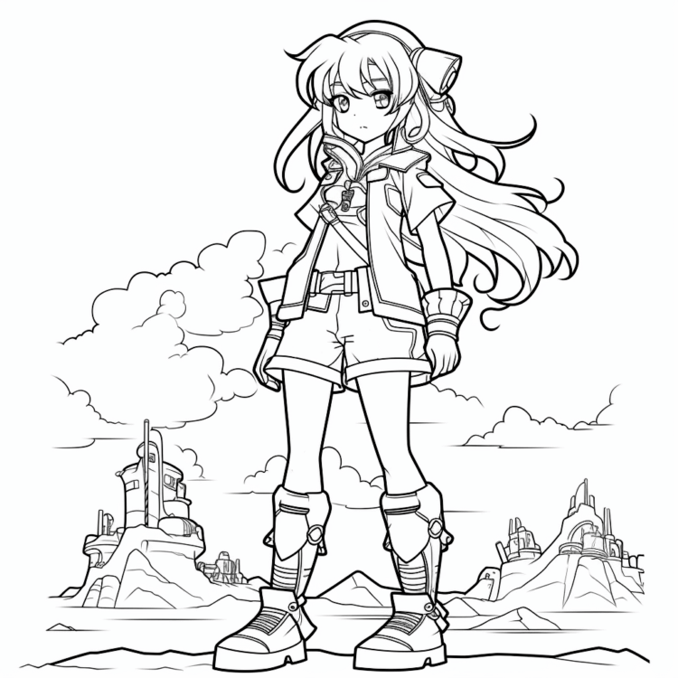 Coloring picture New Horizonz