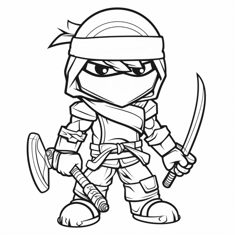 Dibujo para colorear Ninjago