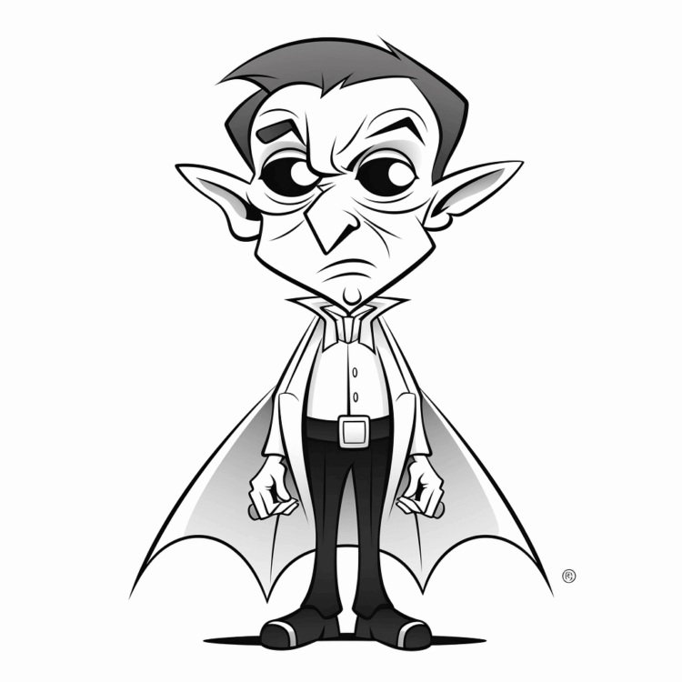Dibujo para colorear vampiro anime