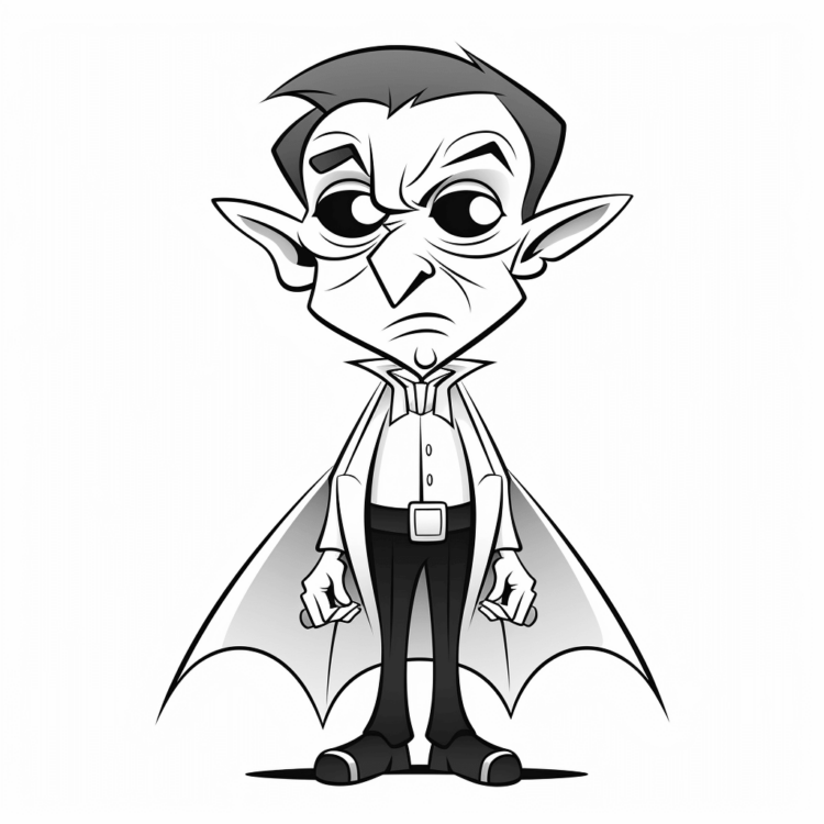 Ausmalbild Anime Vampir