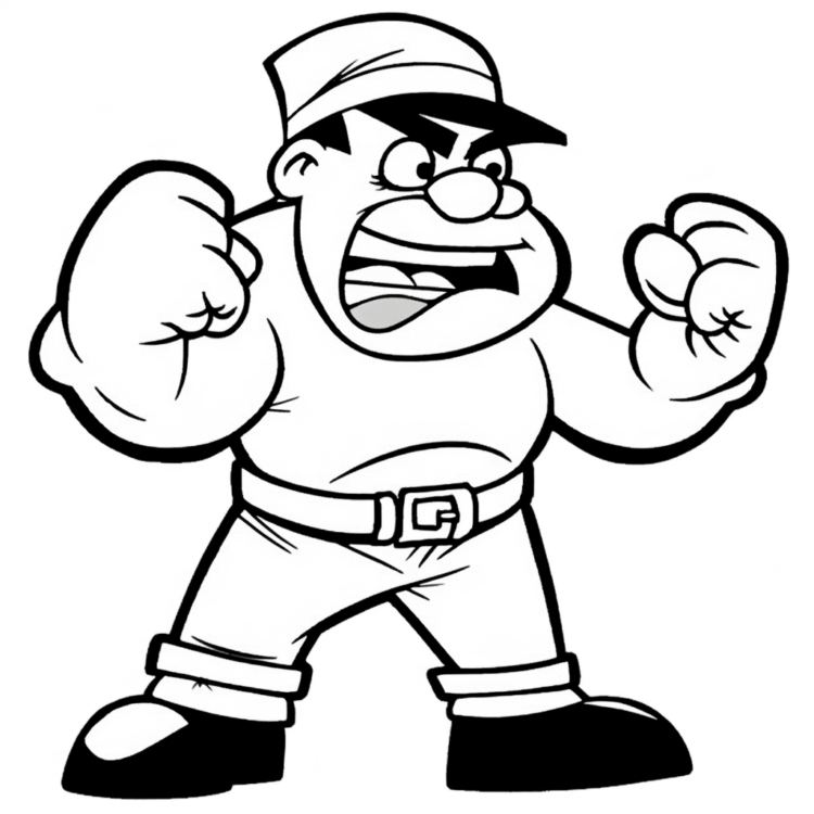 Ausmalbild Verrückt Stumble Guy