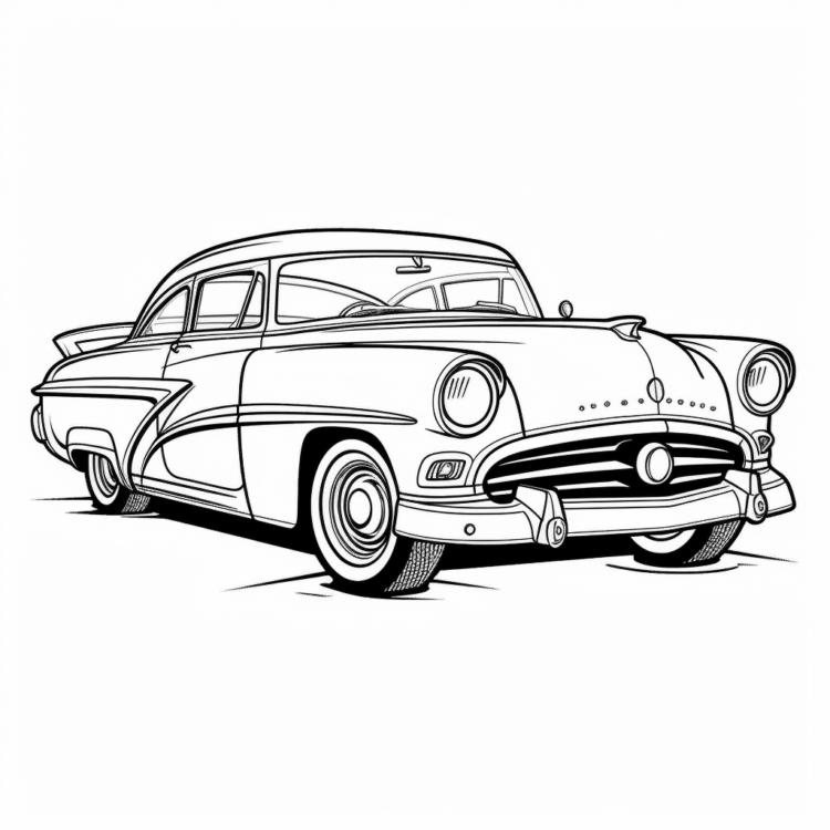 Dibujo para colorear coches película coche