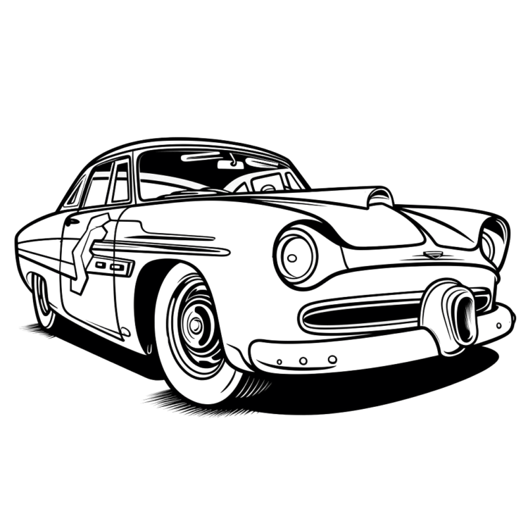 Dibujo para colorear Coche de la película Cars 3