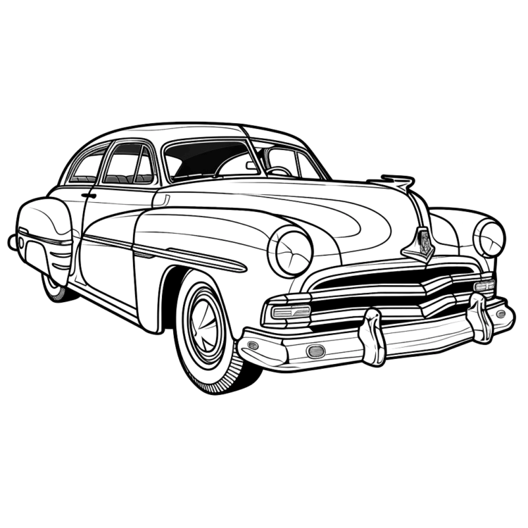 Dibujo para colorear Coche Doc Hudson