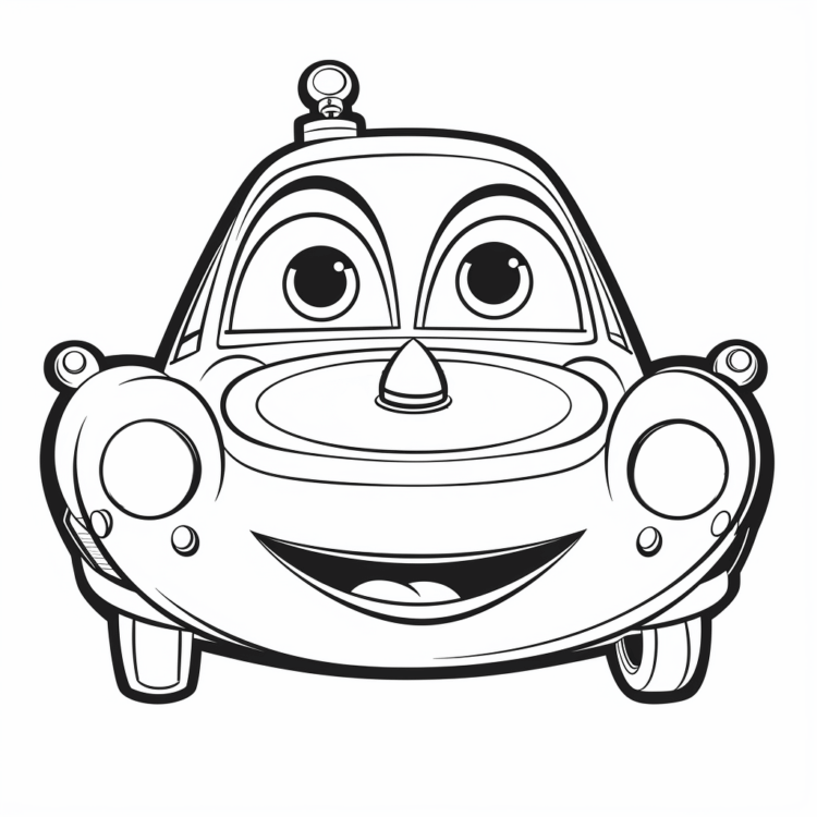 Coloring picture Finn McMissile car